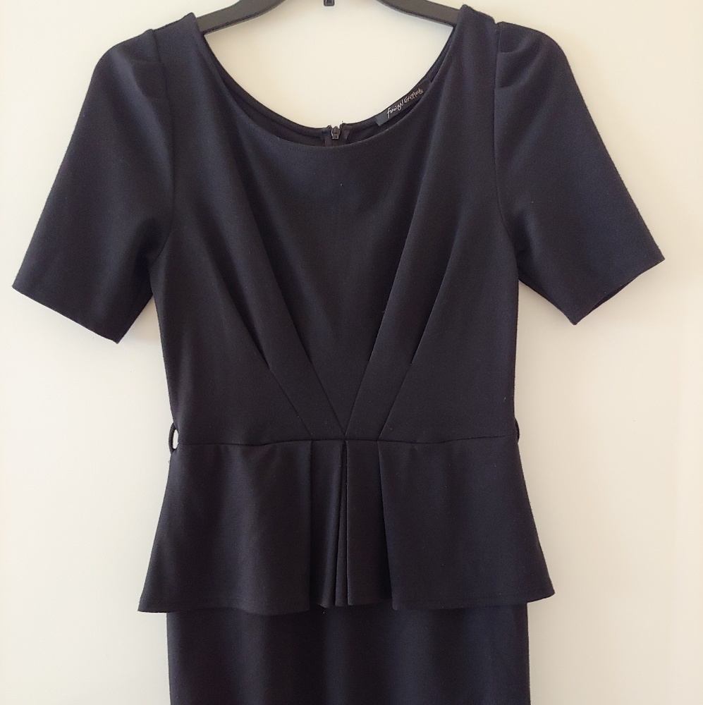 Little Black Peplum Dress